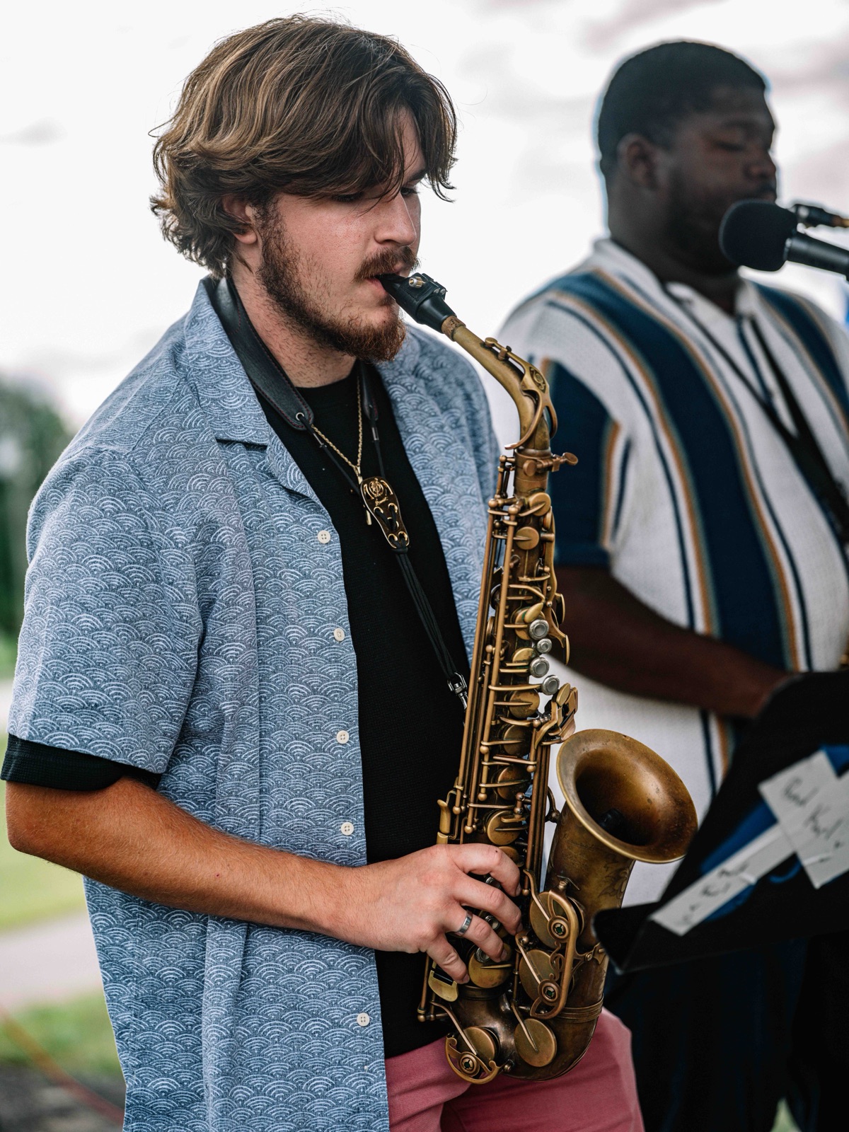 Bad Karl's saxophonist and singer