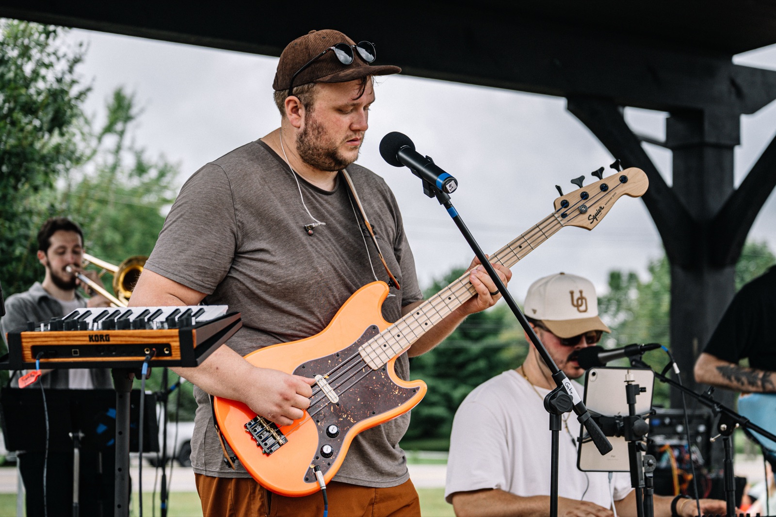 Bad Karl's bassist with the band